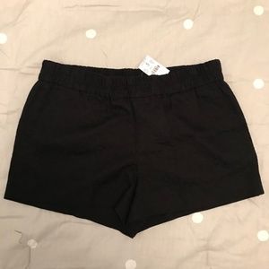 J Crew Factory - Black Floral Jacquard shorts